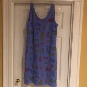 Cute Fresh Produce fish print dress